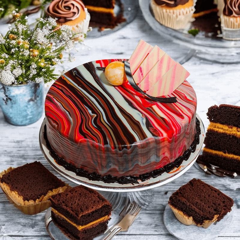 Chocolate Nutlake Cake